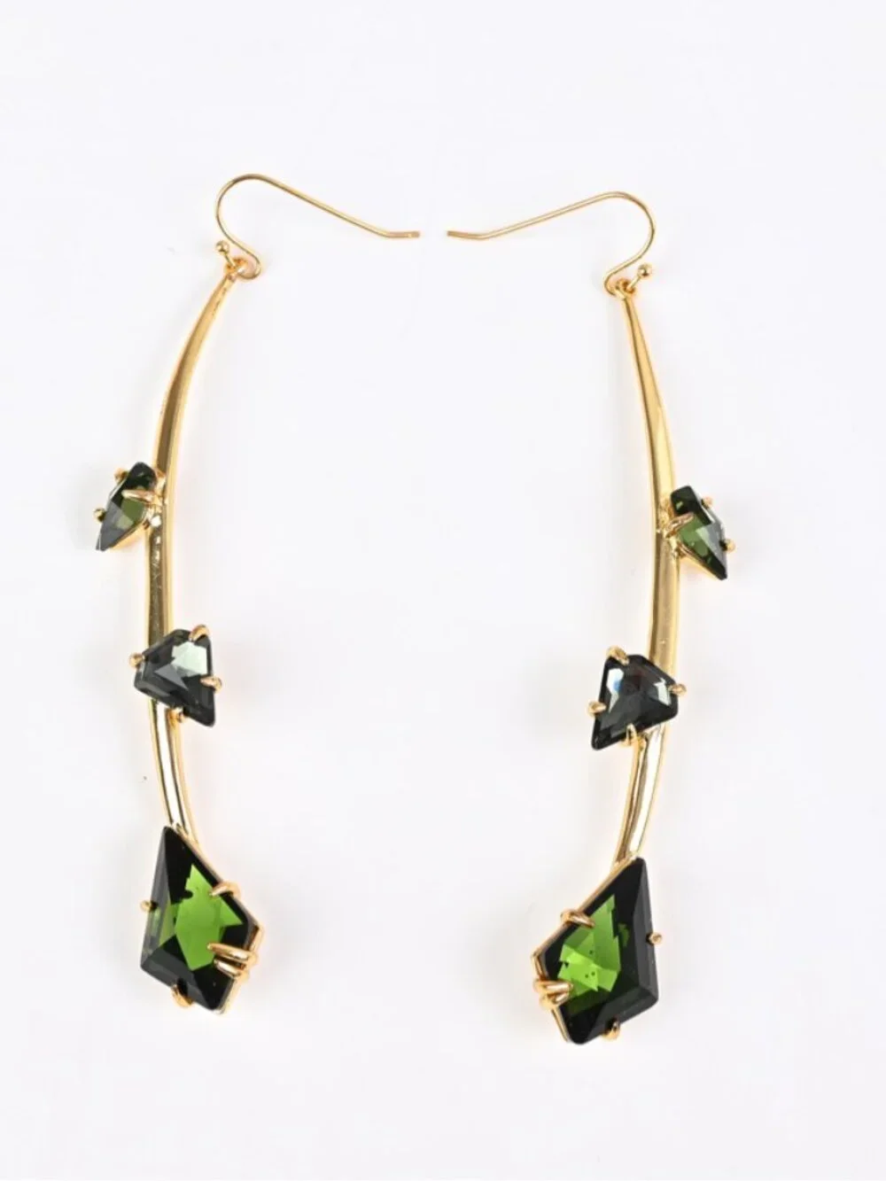 Alexis Bittar Irregular Multigem Hook Earrings - Picture 2 of 5